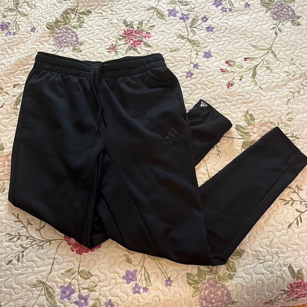 Adidas tapered fit athletic pants
